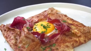 Блины с Яйцом по-Французски - Бретонский Креп (Crpe Bretonne) Простой и Вкусный Рецепт