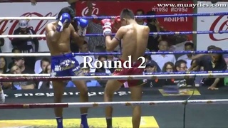 Muay Thai Fight - Yodvicha vs Singdam, Rajadamnern Stadium Bangkok - 26th January 2015