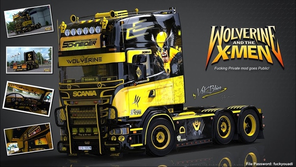 ETS2 Scania V8 K R520 Wolverine + Cabin DLC