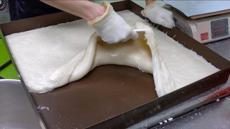 How Mochi Is Made, 麻糬製作 Mochi Factory in