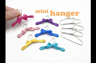 DIY Miniature Doll Mini Clothes Hanger - Easy!