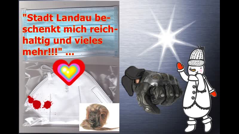 Stadt Landau beschenkt mich reichhaltig mit Masken vieles