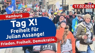 Tag X! Freiheit fr Julian Assange! Jetzt geht es um alles! Pressefreiheit!  Hamburg