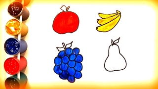Dessiner des fruits pour les enfants | L’ABC des fruits | Coloriage pour les enfants