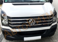 Хром накладки на решётку радиатора Volkswagen Crafter рестайлинговый 2012-2017г.в.