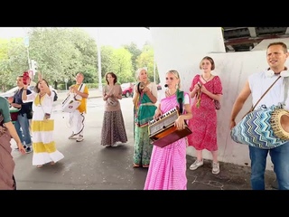 Совместная Харинама Nama Kripa и 3/7 в Москве  Harinam Nama Kripa & 3/7 Moscow 08/20/2023