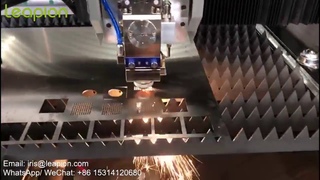 Leapion 1kw LF 2513E fiber laser cutting machine cut 1mm SS