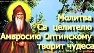 Молитва Св. Амвросию Оптинскому,целителю,творит чудеса,исцеляя прикосновением рук.Просите о здоровье
