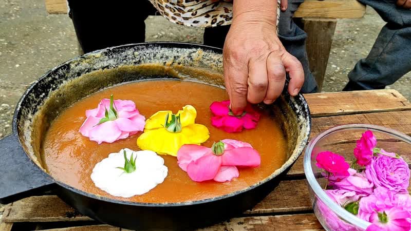 Вареный Сахар с Лепестками Роз (для Русского языка включите