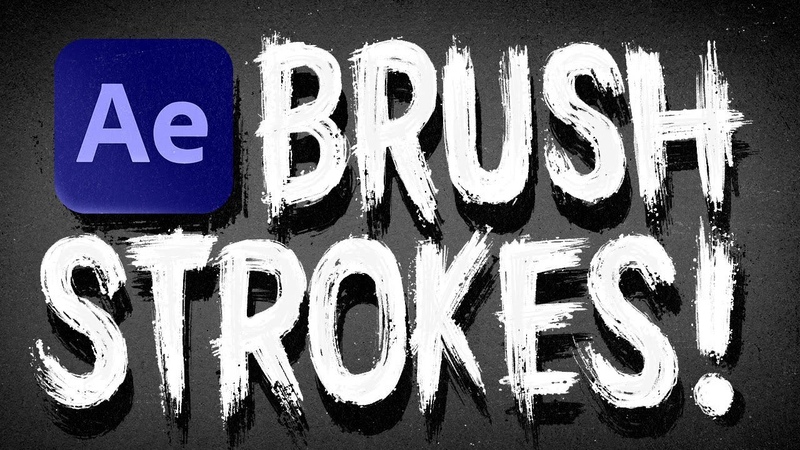 Animated Brush Stroke Type Reveal in After