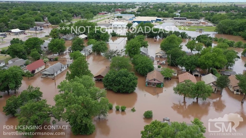 5 22 2019 Blackwell, Oklahoma Extensive flooding drowns neighborhood, homes, businesses