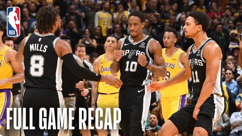 SPURS vs LAKERS, San Antonio Los Angeles Go Down To The Wire, October 22,