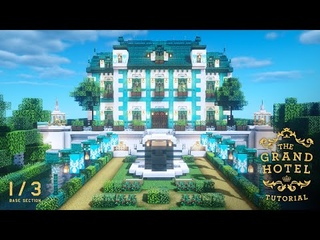 Minecraft tutorial A Real Architect Builds a Base in Minecraft / The grand hotel part1 #93