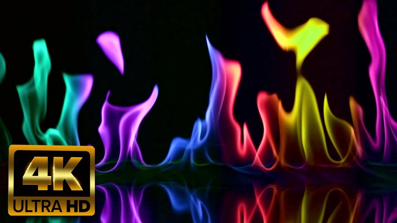 NEW Rainbow Flames 2023 Emerald, Purple, Blue, Red, Yellow, Pink 4 K