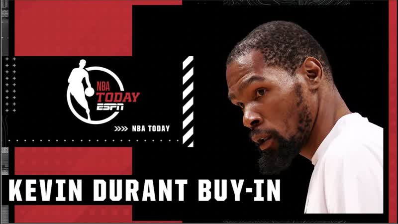 Stressing the importance of Kevin Durant BUYING IN to whichever team he s on , NBA