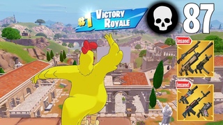 87 Elimination Solo vs Squads Wins (Fortnite Chapter 5 Gameplay Ps4 Controller)