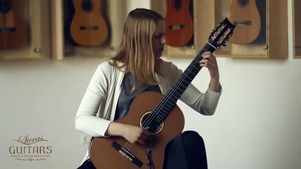Pavla Lus in plays Fuoco by Roland Dyens on a 2013 Roy Fankha
