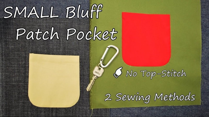 How to sew a Bluff Patch Pocket by 2 sewing methods ( The size is a Chest
