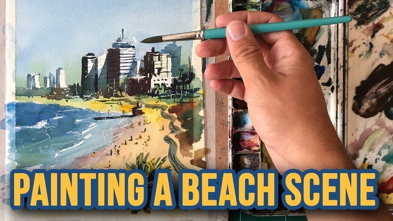 How to Paint a Beach Scene in