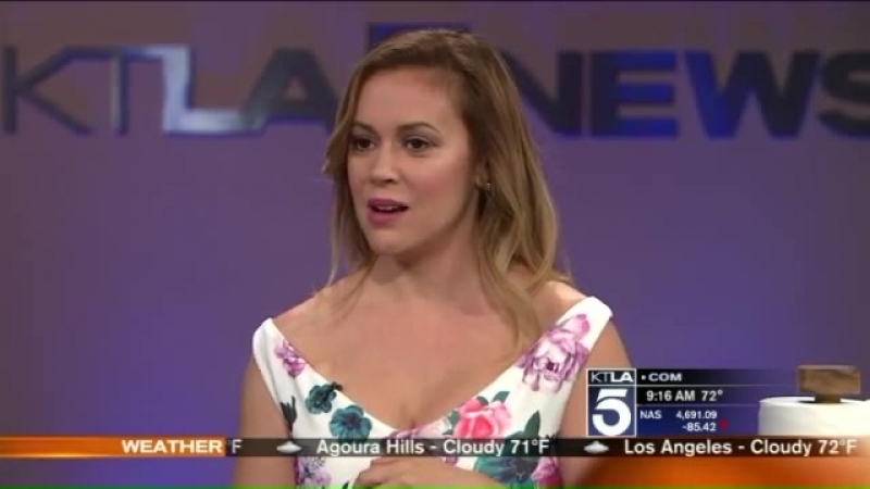 Алисса Милано на KTLA Morning News 1 сентября