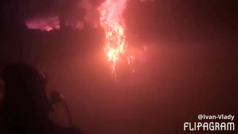 Video by Action cam SONY. Пожар 1 Бис на ПСРЗ, 42 ой причал