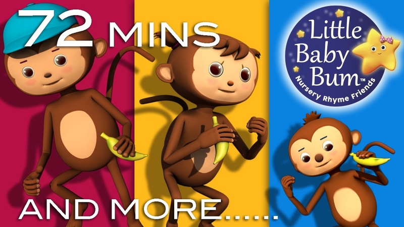 Learn with Little Baby Bum, Five Little Monkeys Jumping On The Bed, Nursery Rhymes for