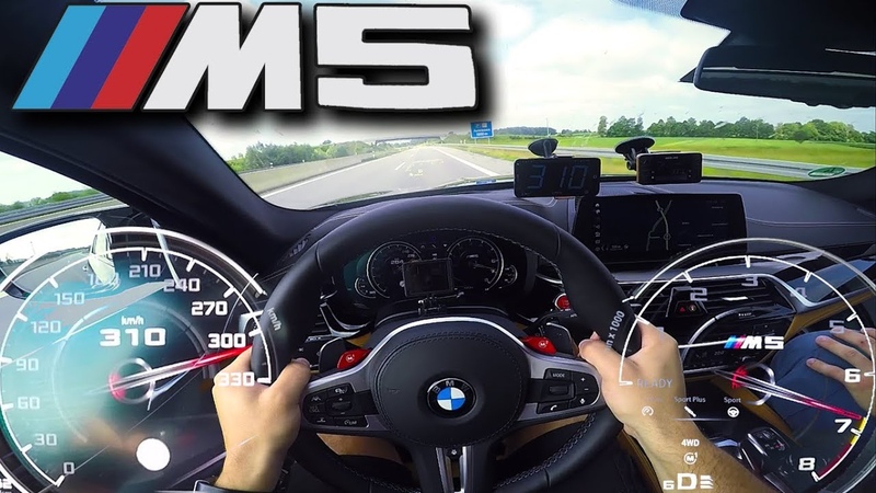 0 310 km, h, BMW M5 F90, POV TOP SPEED