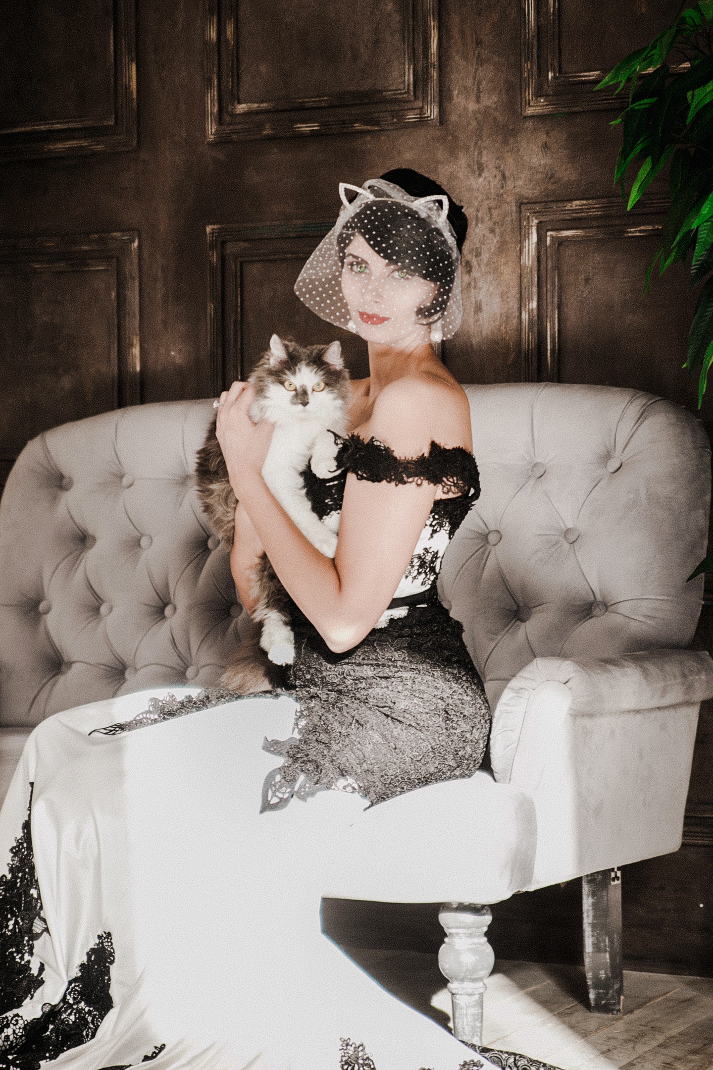 Catwoman cosplay blue wolf
