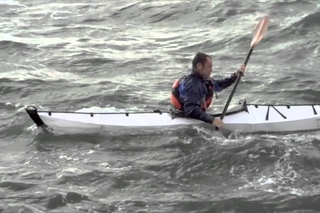 Oru Kayak - Origami Kayak - test on water