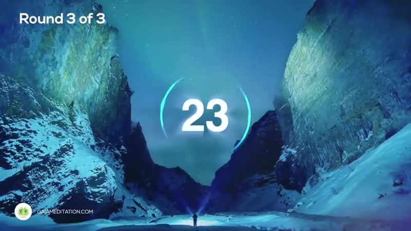 Wim Hof Guided Breathing (3 Rounds) INTERMEDIATE With Onscreen