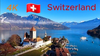 Alan Walker DJI Spiez beautiful village in Switzerland