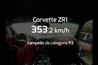 Driver 3500 - Corvette ZR1 atinge 353 km/h