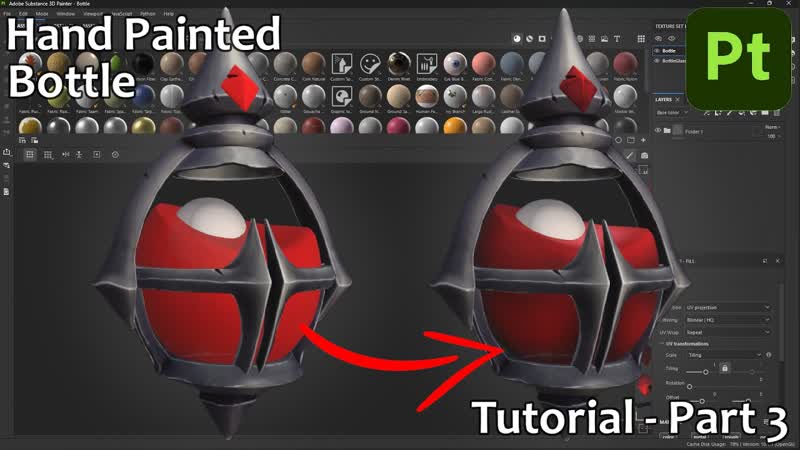 Уроки по Hand Paint текстурам в SUBSTANCE PAINTER, Часть 3 Освещение на