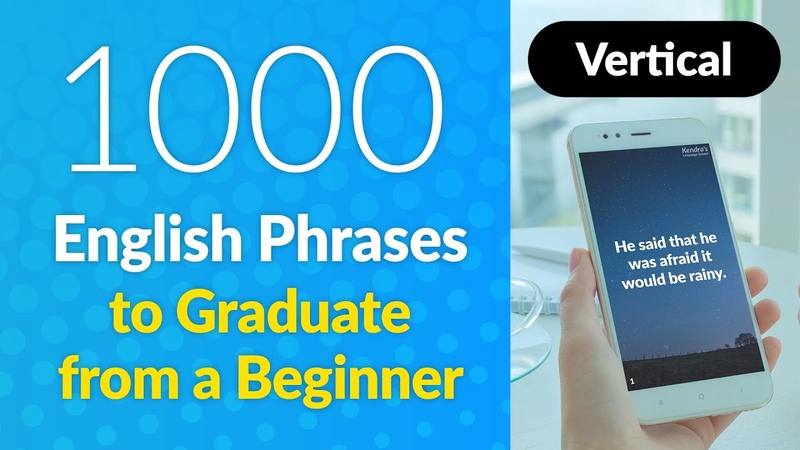1000 English phrases to graduate from a beginner listen speak (vertical