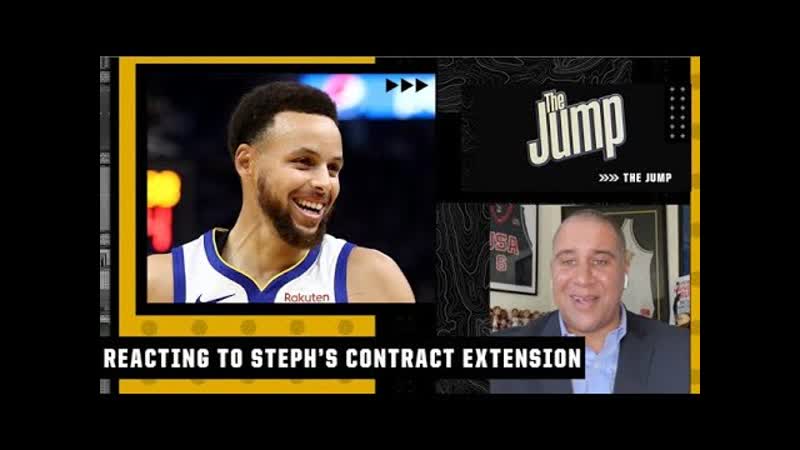 Give Steph ALL the money Marc J. Spears reacts to the Warriors re signing Curry, The
