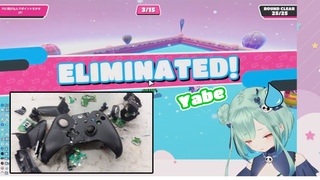 【Hololive】Rushia Broke Her Controller When Playing Fall Guys【ENG SUB】