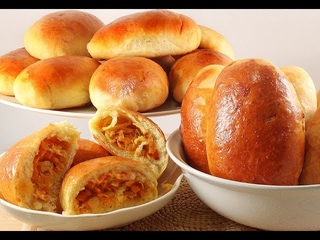 Печёные Пирожки с Капустой, и Мясом. Мягкие как Пушок. Рецепт Универсального Теста