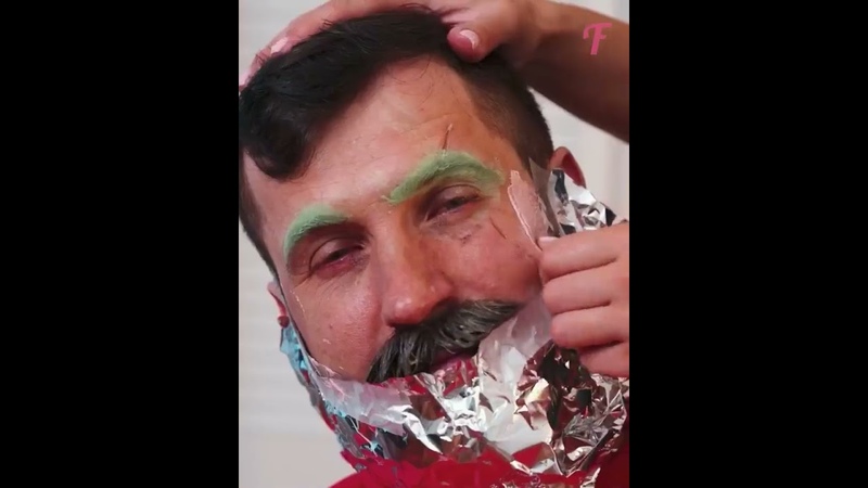 Stylists act of kindness makes man look like different