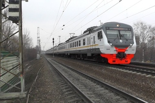 Электропоезд ЭД4М-0458 ЦППК станция Кунцево-1