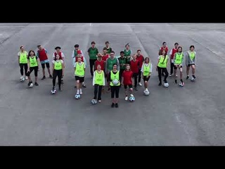Футбольный флешмоб в Школе № 17 г.Ачинск