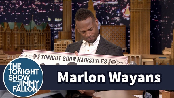 Jimmy Gives Marlon Wayans His Own Tonight Show Hairstyles