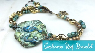 Seahorse Reef DIY Bracelet Tutorial with Artisan Beads and Waxed Linen!