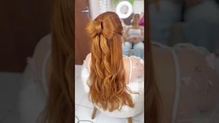 SEMI PRESO COM LAO  #penteados #hairstyle #penteadosrapidos #penteadosmadrinhas #hair