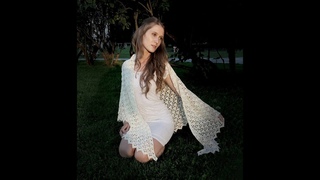 Самая простая ажурная шаль крючком  Моя первая шаль